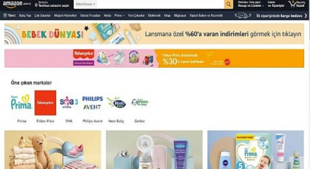 Amazon Türkiye’de “Bebek Dünyası” açıldı