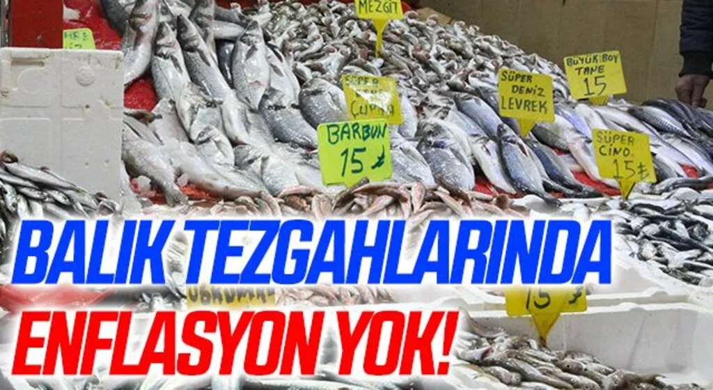 Balık tezgahlarında enflasyon yok: 3 balık çeşidi 15 lira