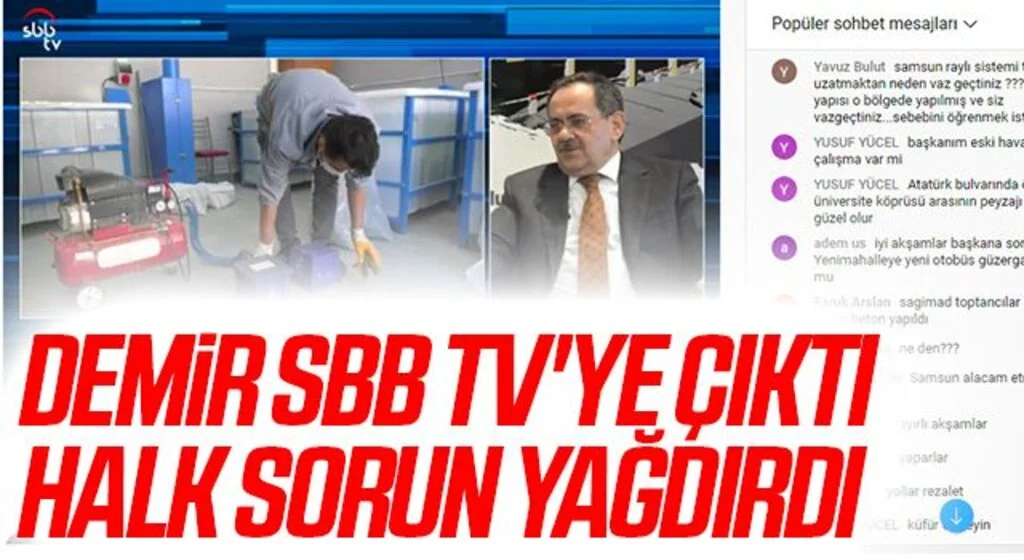 Başkan Demir SBB TV'ye Çıktı Halk Sorun Yağdırdı