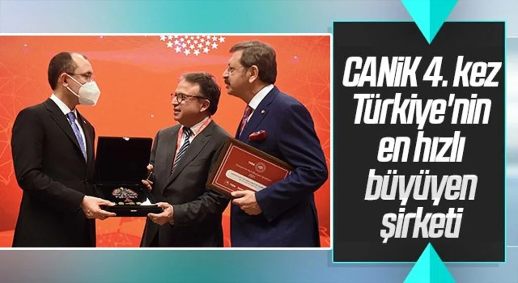 CANiK 4. kez Türkiye'nin en hızlı büyüyen şirketi