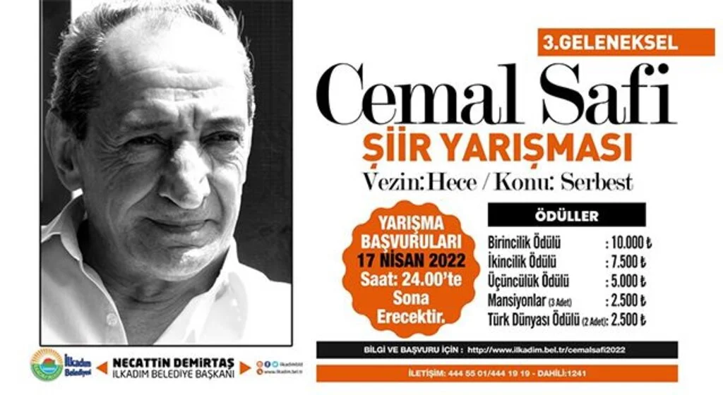 ‘Cemal Safi Şiir Yarışması’nın başvuruları başladı