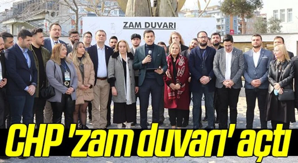 CHP Samsun'da  'zam duvarı' açtı