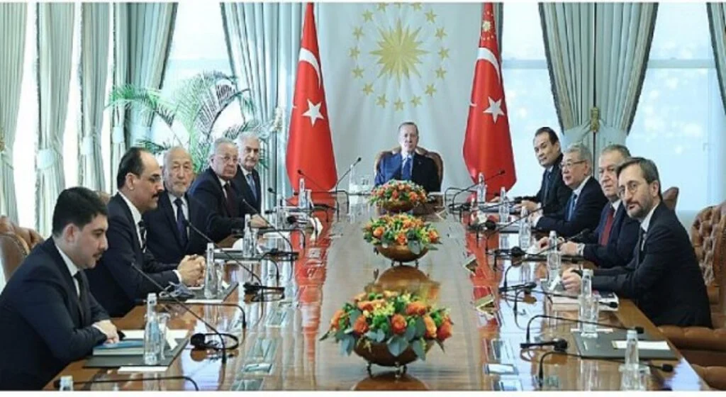 Cumhurbaşkanımız Recep Tayyip Erdoğan, Türk Devletleri Teşkilatı Aksakallar Konseyi heyetini kabul etti