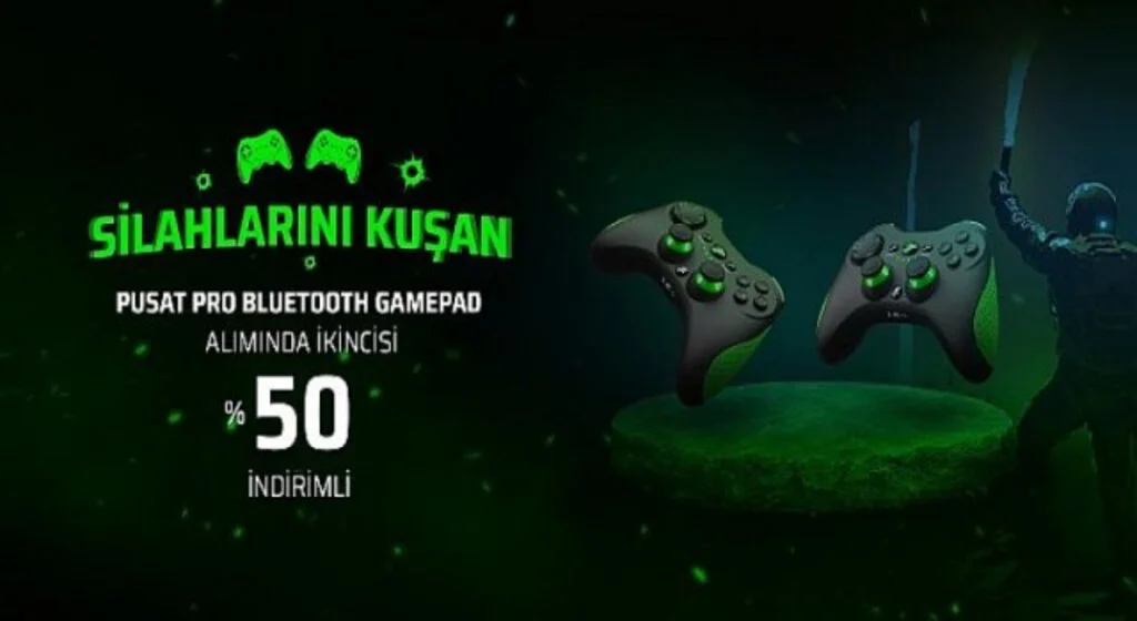 Monster Pusat Pro Bluetooth Gamepad’lerde ikinci ürüne yüzde 50 indirim!
