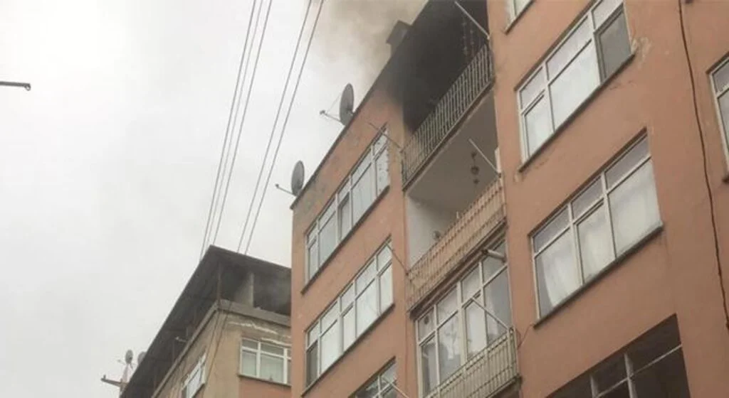 Samsun İlkadım'da Ev Yangını!