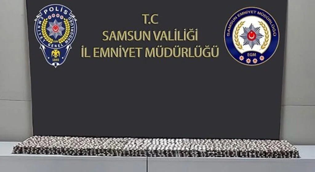 Samsun’da 27 bin 972 kapsül sentetik ecza ele geçirildi