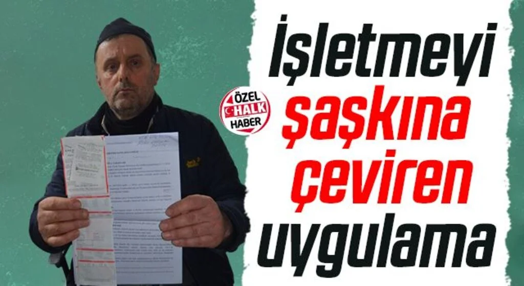 Samsun'da İşletmeyi şaşkına çeviren uygulama 