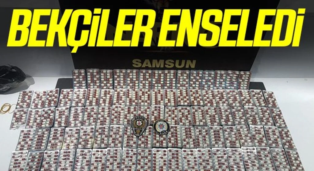 Samsun'da şüpheli şahsın üzerinden bin 287 adet uyuşturucu hap çıktı