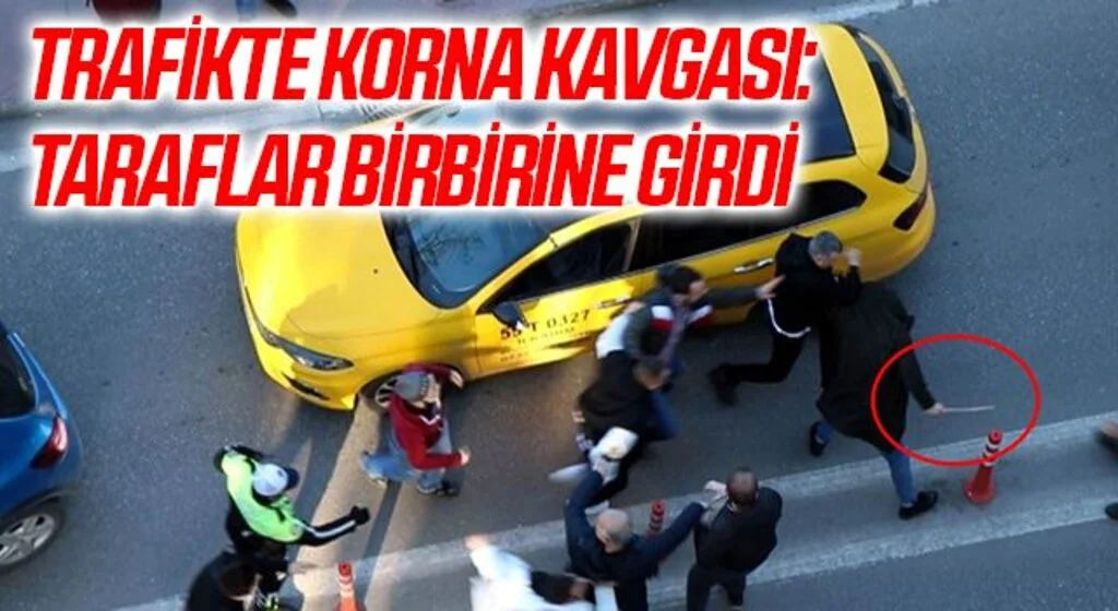 Samsun'da Trafikte korna kavgası: Taraflar birbirine girdi