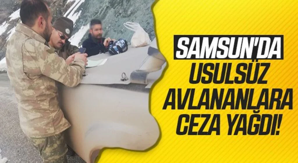 Samsun'da Usulsüz avlanan 18 kişiye ceza