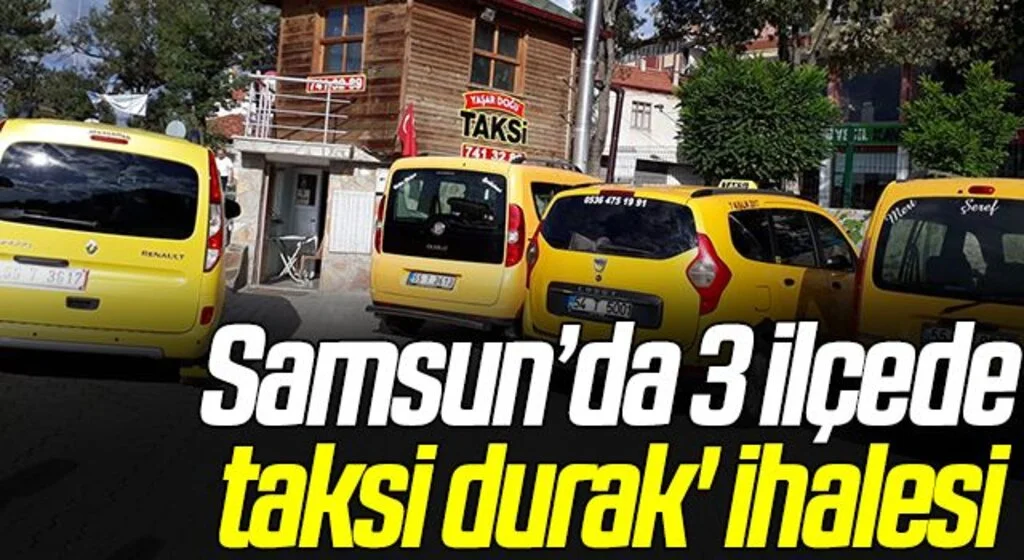 SBB'den 3 ilçede taksi durak' ihalesi