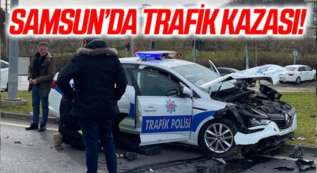 Son dakika haberi! Samsun'daki trafik kazasında biri polis iki kişi yaralandı