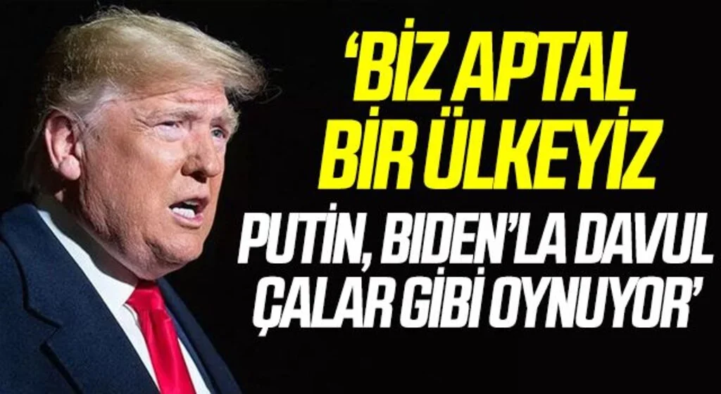 Son dakika: Trump'tan Rusya'nın Ukrayna işgaliyle ilgili sert sözler: "Putin, Biden ile davul çalar gibi oynuyor"