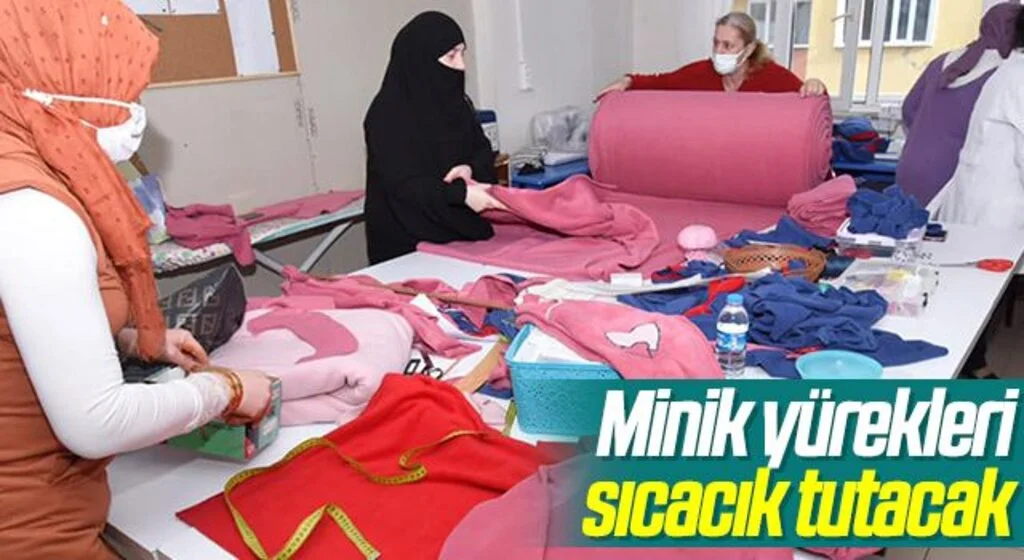 Tekkeköy'de Minik yürekleri sıcacık tutacak