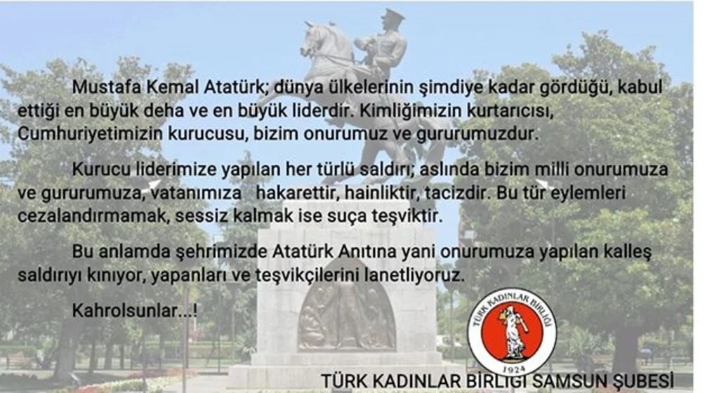 Türk Kadınlar Birliği hain saldırıyı kınadı 