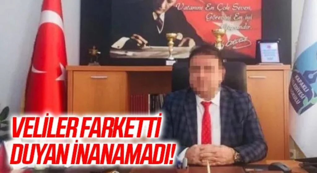 Veliler fark etti, duyan inanamadı! Okul müdürü açığa alındı