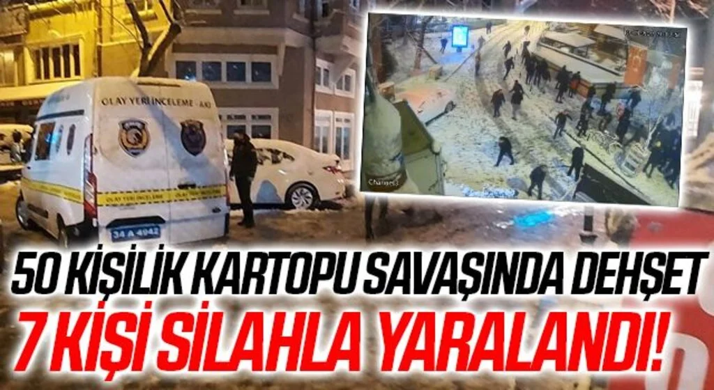 50 kişilik kartopu savaşında dehşet! 7 kişi silahla yaralandı