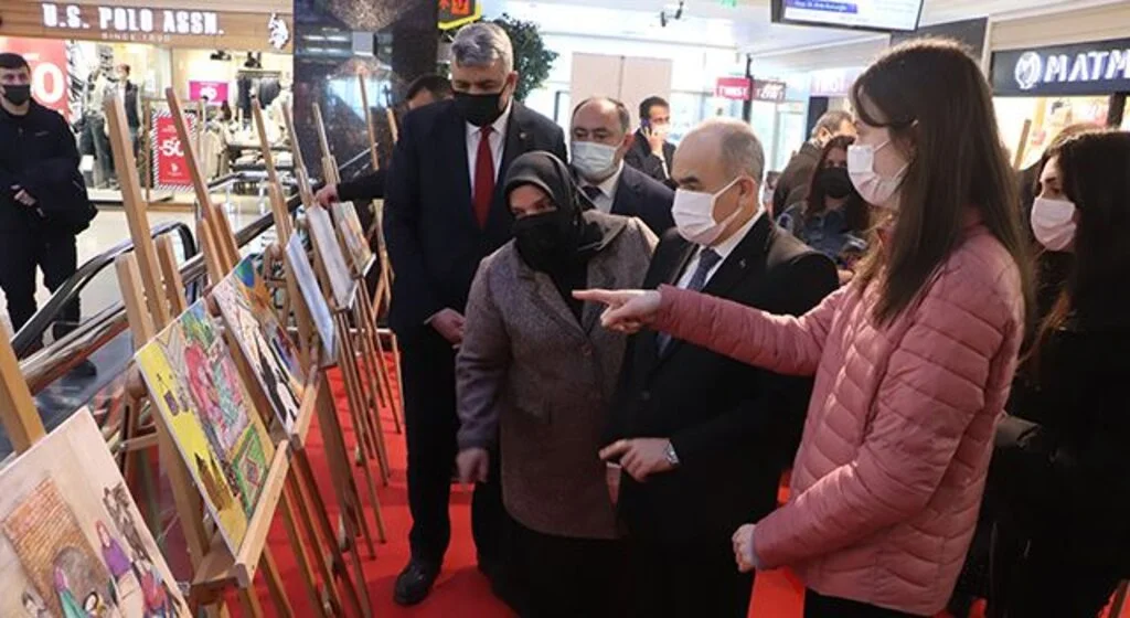 "Ailede Merhamet" resim sergisi açıldı