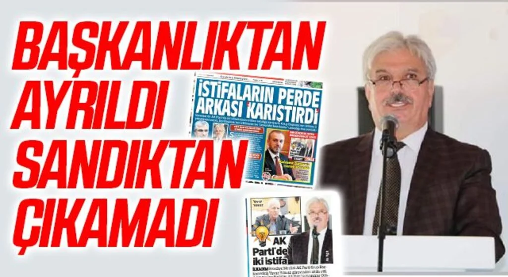 AK Parti Ayvacık eski Başkanı Ali Yiğit Başkanlıktan ayrıldı sandıktan çıkamadı