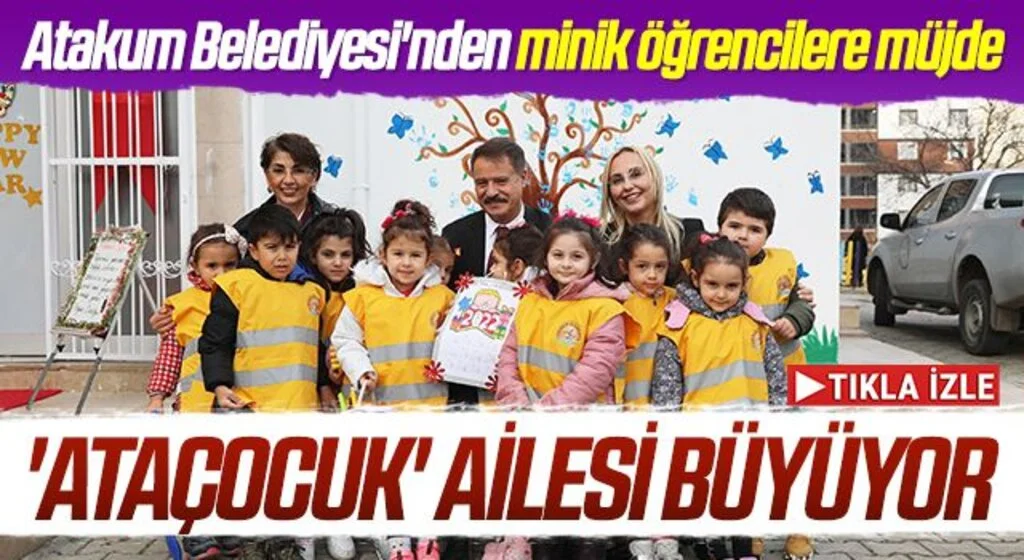 Atakum Belediyesi'nden minik öğrencilere müjde! 'AtaÇocuk' ailesi büyüyor 