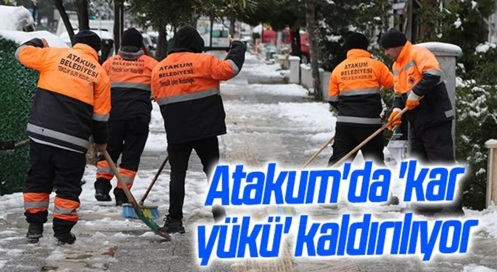 Atakum'da 'kar yükü' kaldırılıyor
