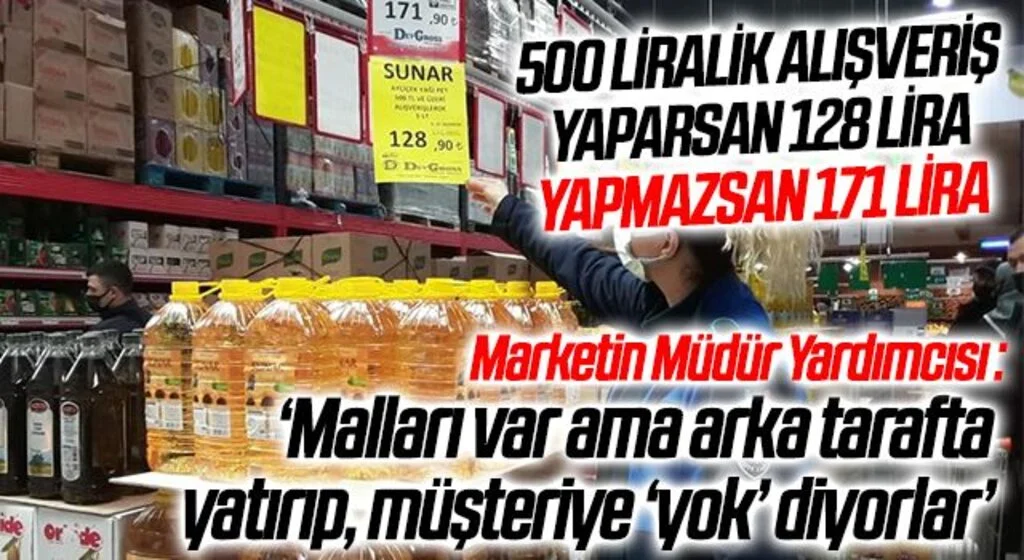 Ayçiçek yağında fiyat dalgalanması