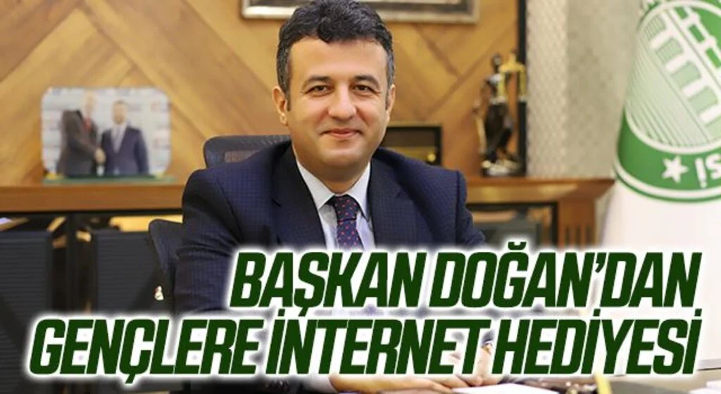 Başkan Doğan’dan gençlere internet hediyesi