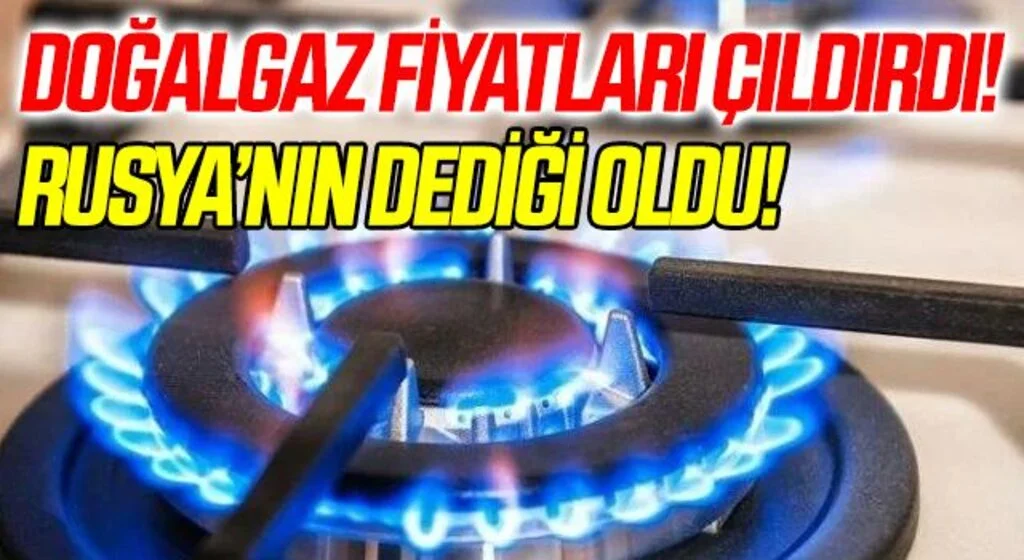 Doğalgaz Fiyatları Çıldırdı! Rusya'nın Dediği Oldu