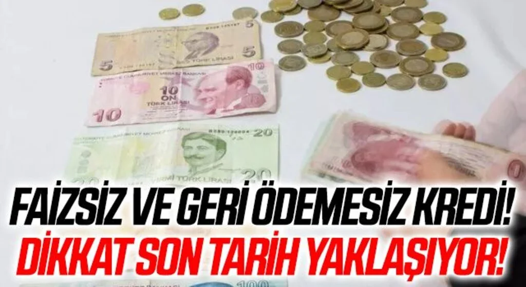Faizsiz 100 bin lira kredi için son tarih yaklaşıyor! 2 yıl geri ödeme yok… İşte detaylar