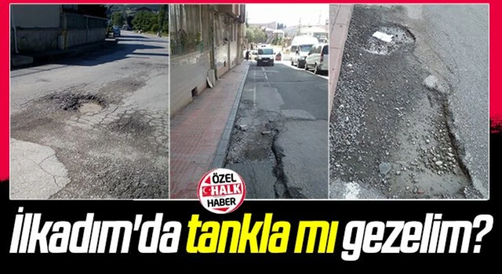 İlkadım'ın yolları sosyal medyanın gündeminde 