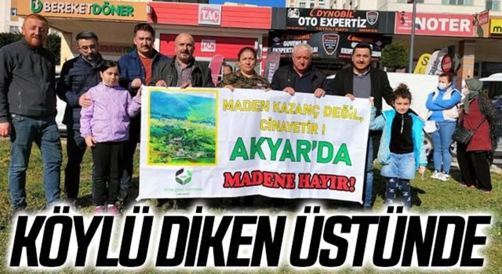 Ladik Akyar'da köylü diken üstünde 