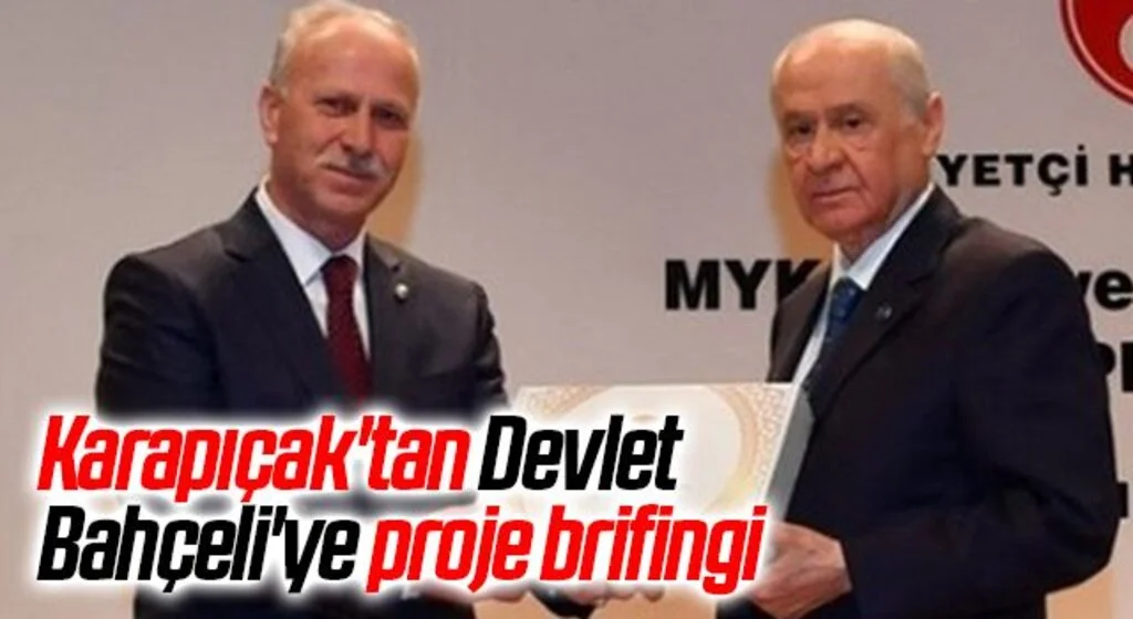 MHP Samsun İl Başkanı Karapıçak'tan Devlet Bahçeli'ye proje brifingi 