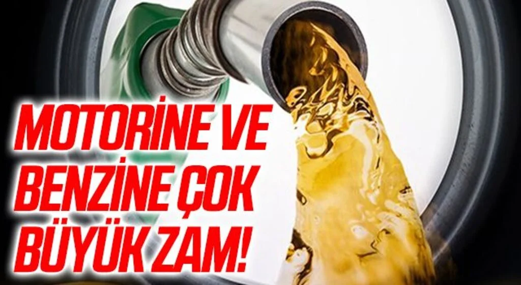 Petrol fiyatları uçtu benzin ve motorine bu gece çok büyük zam geliyor! Motorin yarın 25 lirayı geçecek