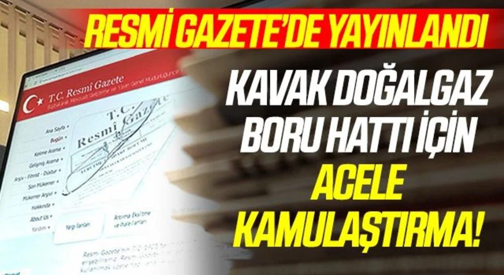 Resmi Gazete'de Yayınlandı! Samsun'da Acele Kamulaştırma