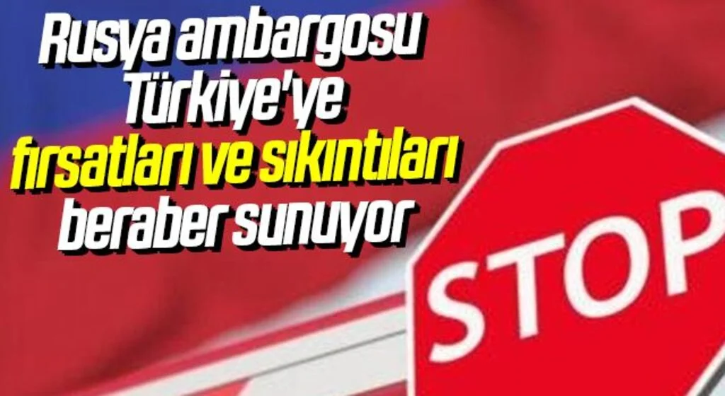 Rusya ambargosu Türkiye'ye fırsatları ve sıkıntıları beraber sunuyor
