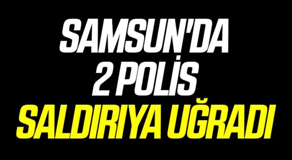 Samsun'da 2 polis saldırıya uğradı