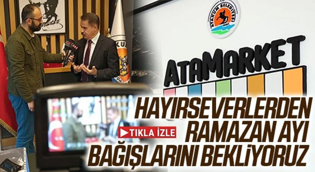 Samsun'da Atamarket Gıda Bankası Ramazan Bağışlarını Bekliyor