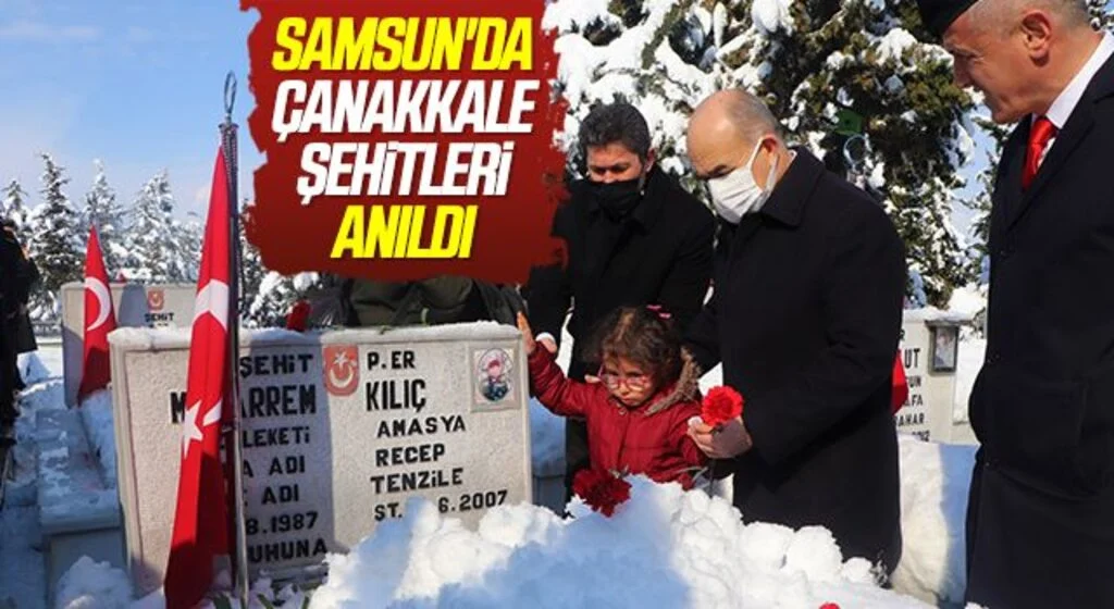 Samsun'da Çanakkale şehitleri anıldı