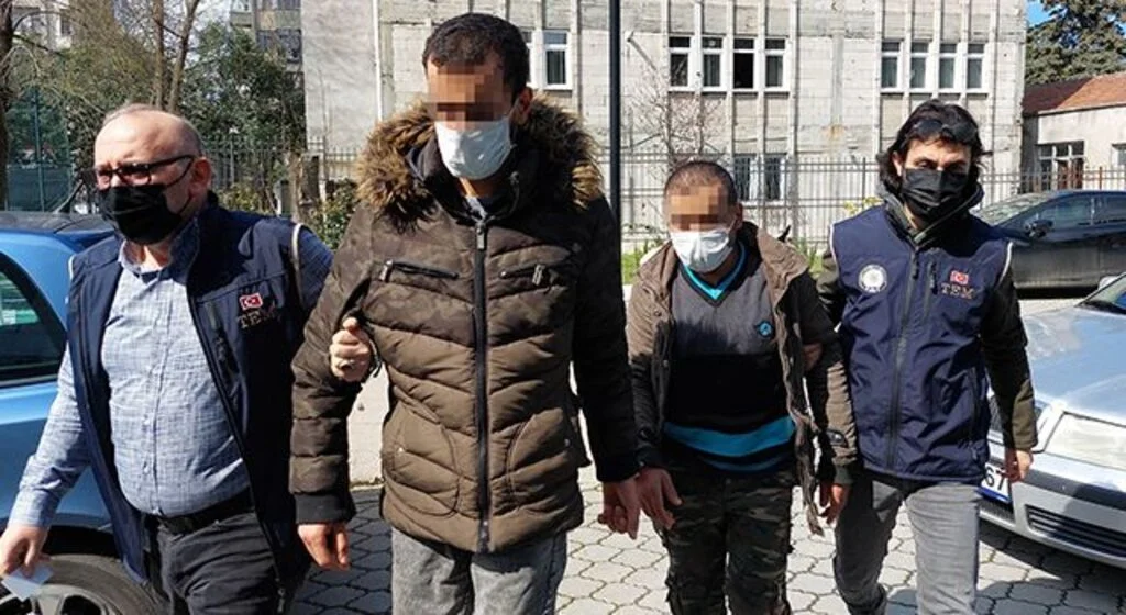 Samsun'da DEAŞ'tan 2 yabancı uyruklu adliyeye sevk edildi