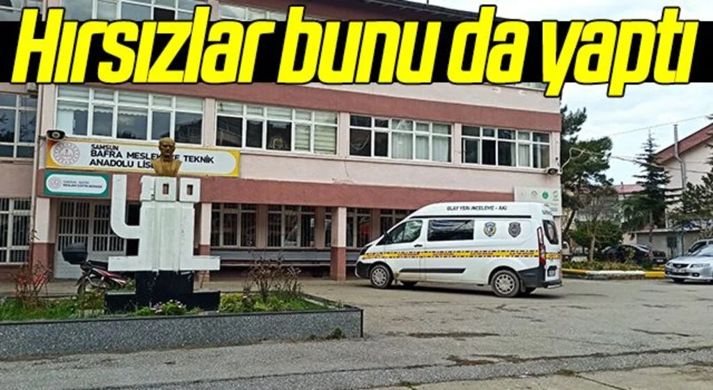 Samsun'da Hırsızlar bunu da yaptı
