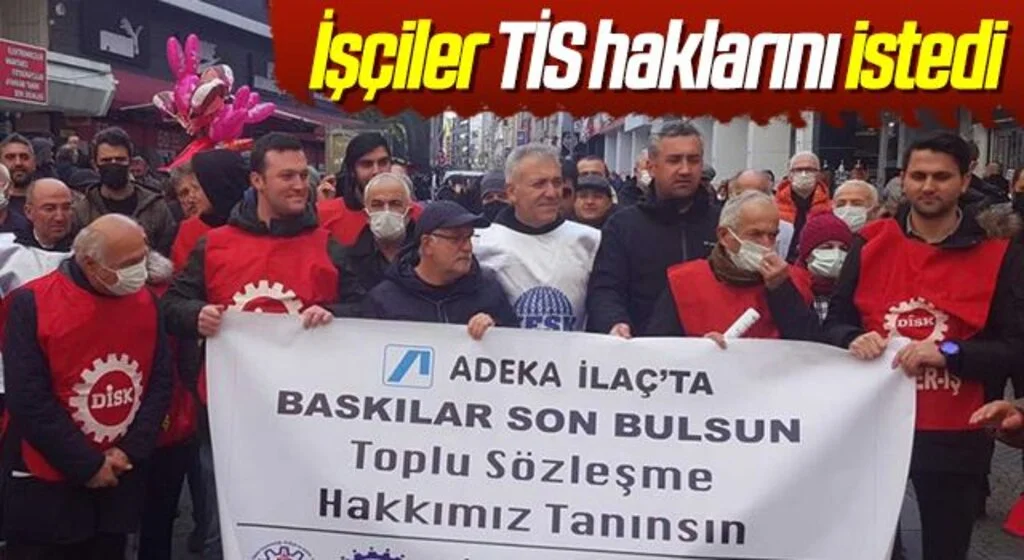 Samsun'da İşçiler TİS haklarını istedi 