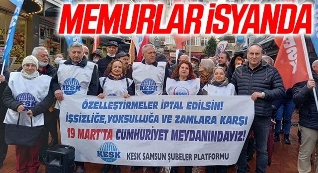 Samsun'da Memurlar İsyanda
