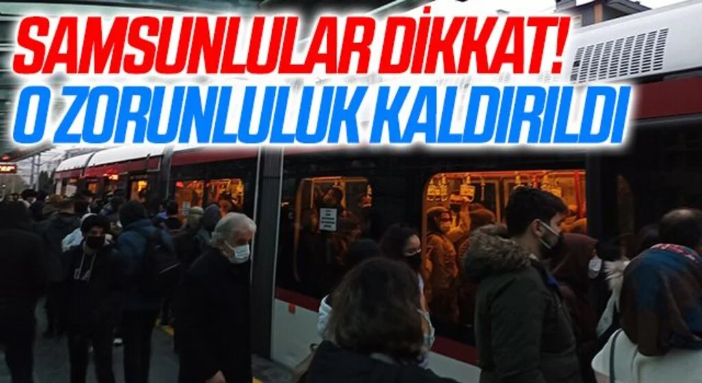 Samsun'da Toplu taşımada HES kodu zorunluluğu kalktı