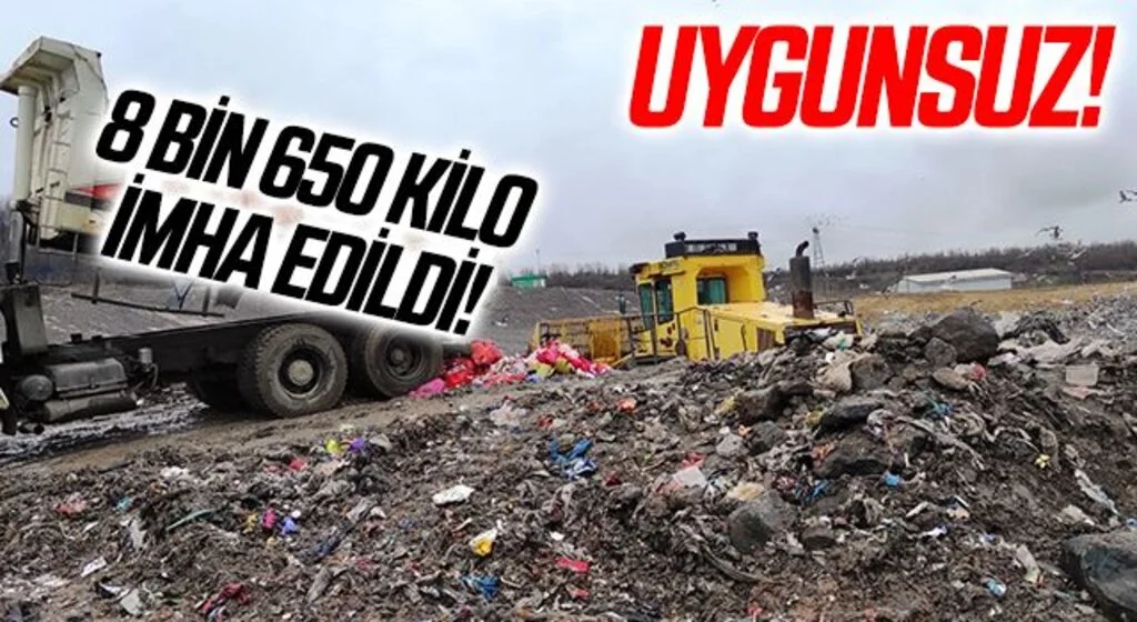 Samsun'da uygunsuz çıkan 8 bin 650 kilo gübre imha edildi