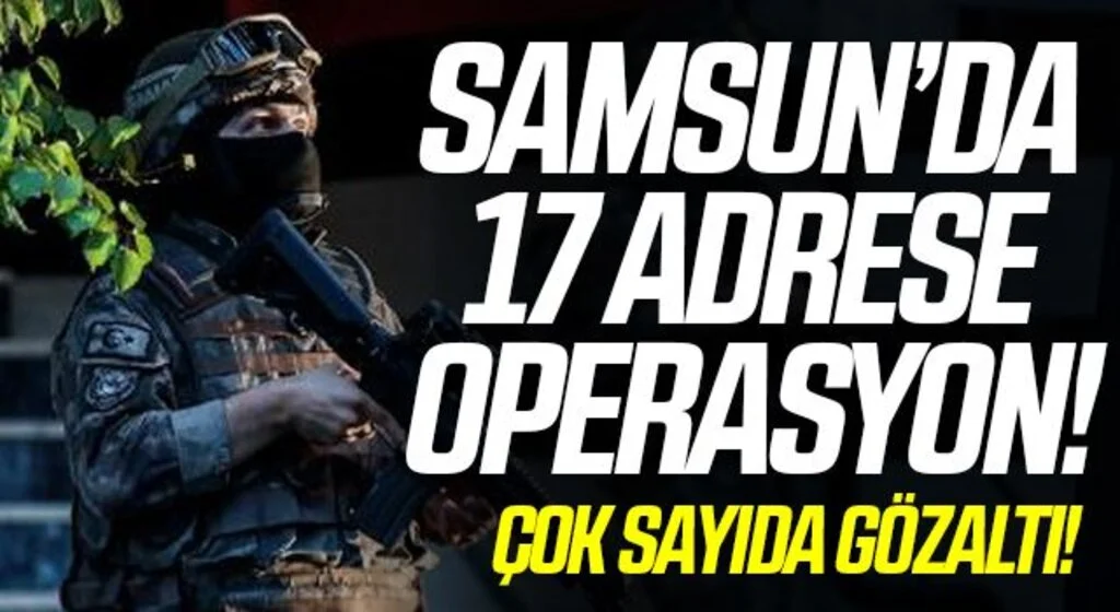 Samsun'da uyuşturucu operasyonlarında 21 zanlı yakalandı