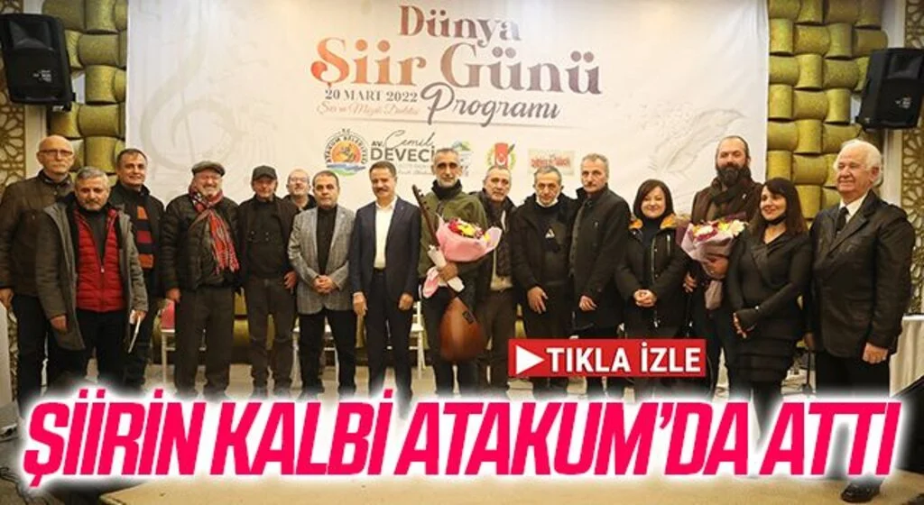 Şiirin kalbi Atakum’da attı