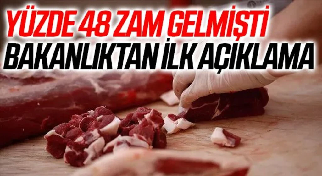 Son dakika: Et ve Süt Kurumu'nun zam kararı sonrası Bakanlıktan açıklama