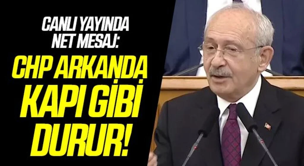 Son dakika haberi: CHP lideri Kılıçdaroğlu canlı yayında açıkladı! 'Eğer sen bunu yaparsan CHP arkanda kapı gibi durur'