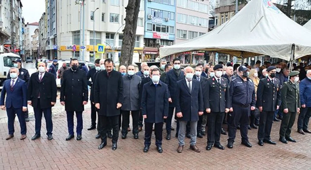 Terme'de 18 Mart töreni