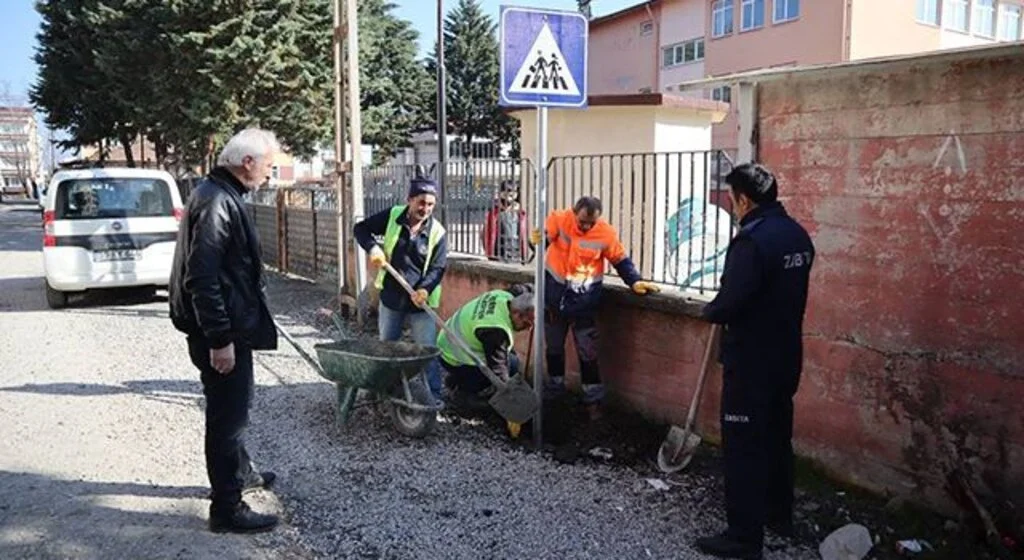 Terme'de okul önleri artık daha güvenli